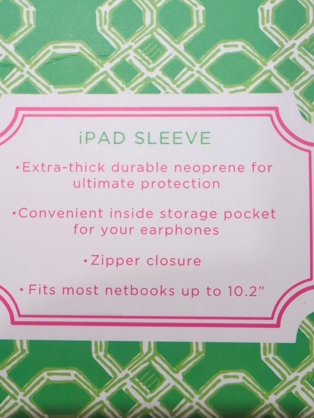 Lilly Pulitzer iPad Sleeve in May Flowers